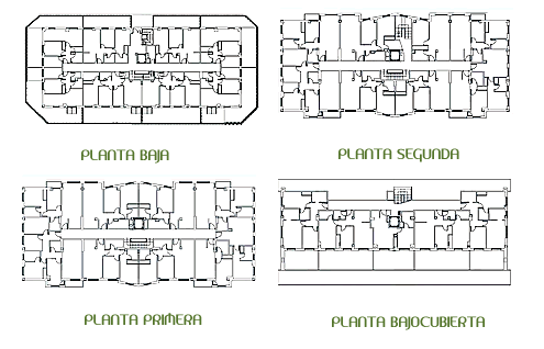 Plano del edificio de Residencial El Palacio